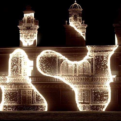 Fléville simulation du spectacle son et lumière Fléville simulation du spectacle son et lumière